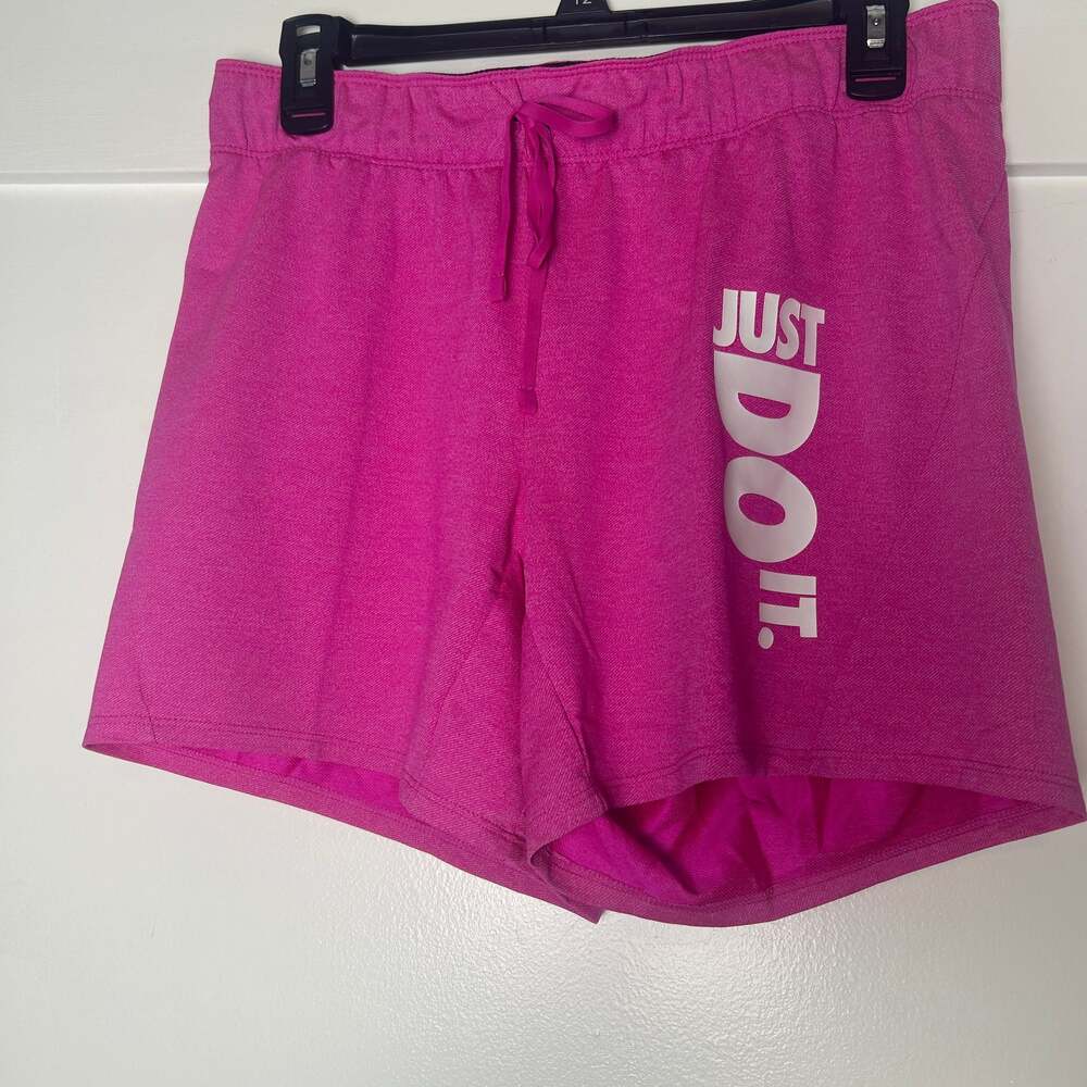 Nike Women's Athletic Pink Shorts with Elastic Waistband
